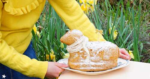 Laemele à la farine de petit épeautre (Pâques, Alsace, dessert)