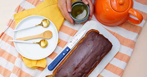 Gâteau polenta, huile essentielle d'orange, chocolat (dessert, sans gluten)