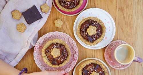 Tartelettes choco-sésame (dessert, goûter, vegan)