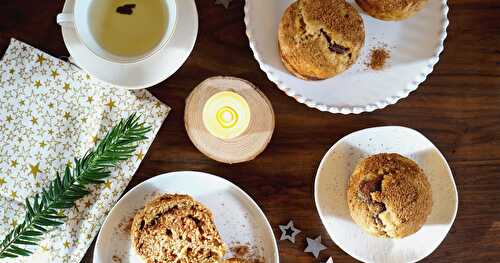 Muffins à la cannelle (vegan, dessert, goûter)