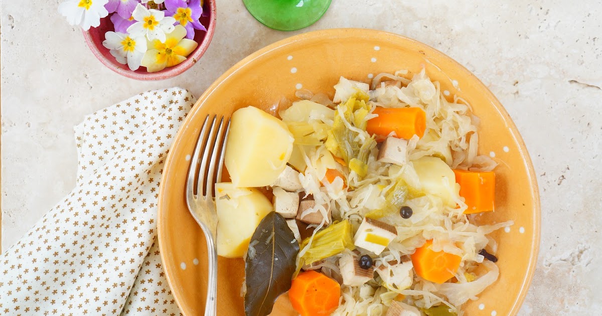 Choucroute aux légumes et tofu fumé (amap, Alsace, vegan)