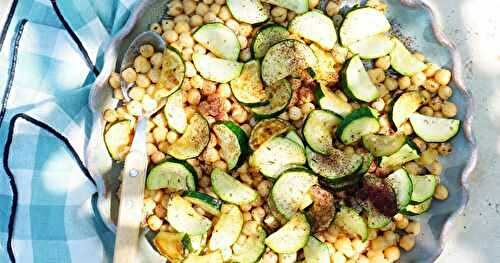 Salade pois chiches, courgettes, sumac (veggie, sans gluten)