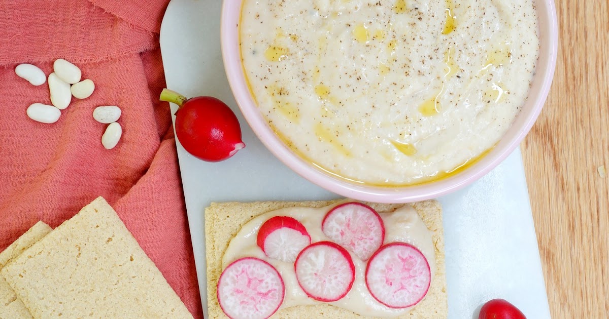 Tartinade haricots blancs-amande-citron (vegan, sans gluten, apéro, pique-nique)