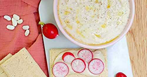 Tartinade haricots blancs-amande-citron (vegan, sans gluten, apéro, pique-nique)