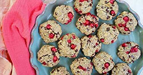 Cookies groseilles, noisettes, pépites de chocolat (goûter, sans gluten)