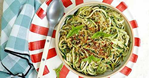 Tagliatelles de courgettes (amap, été, vegan, sans gluten)