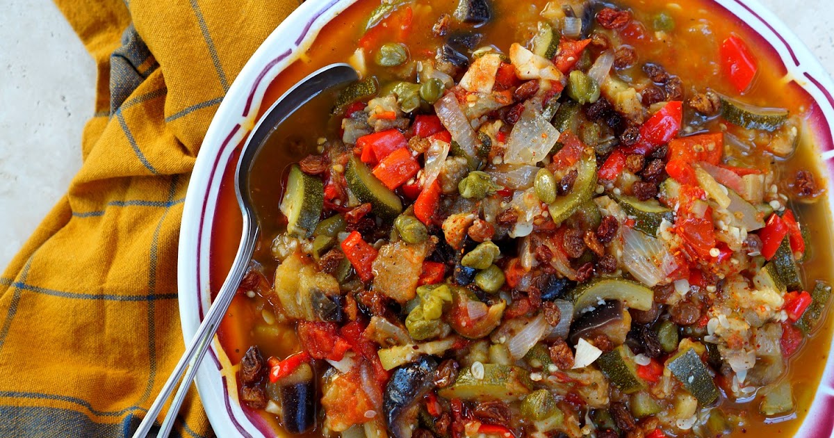 Ratatouille-Caponata à ma façon (amap, estival, vegan)