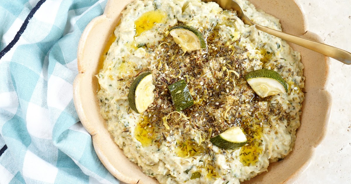 Tartinade de courgettes, zaatar, citron (amap, vegan, sans gluten)