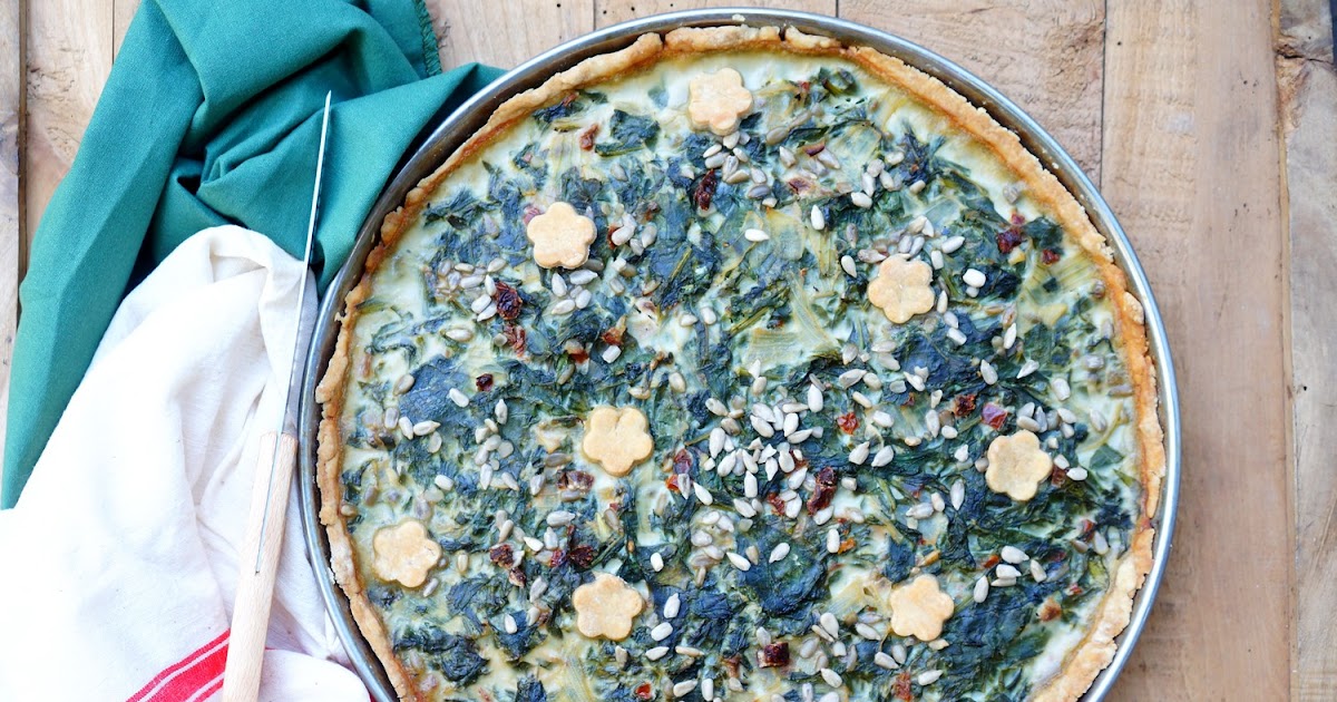 Quiche épinards et tomates séchées (amap, veggie, quiche)