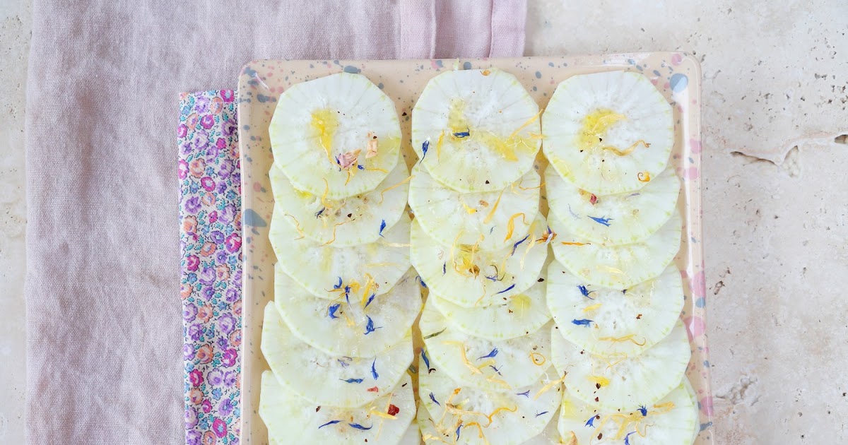 Carpaccio de radis daikon (amap, cru)