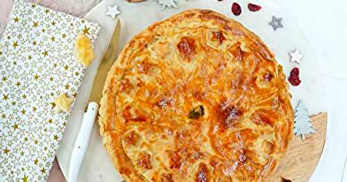 Tourte potimarron, champignons, tofu fumé (Noël, amap, veggie)