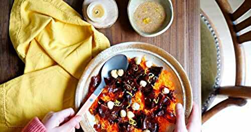 Salade d'algue dulse, carottes, noisettes (salade, vegan, cru)