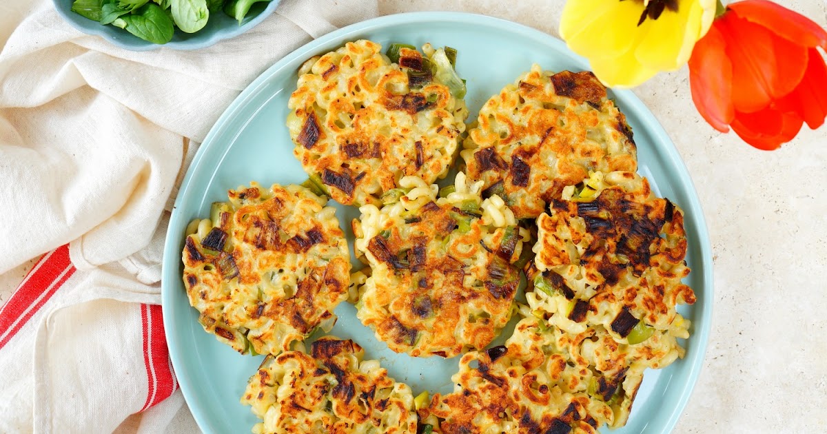 Galettes coquillettes, poireaux (amap, veggie)