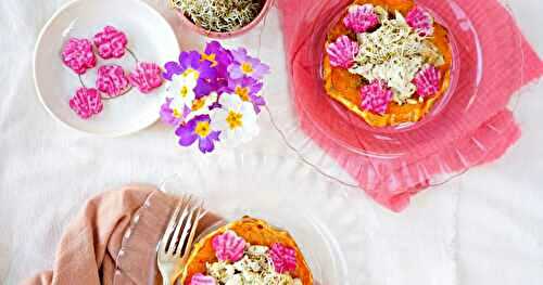 "Tartelettes" butternut, radis, tofu aux herbes (amap, vegan, sans gluten)