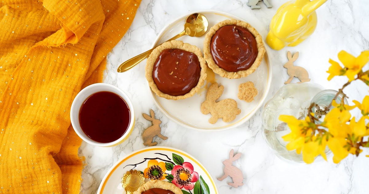 Tartelettes chocolat au lait-gingembre (vegan, dessert, goûter)