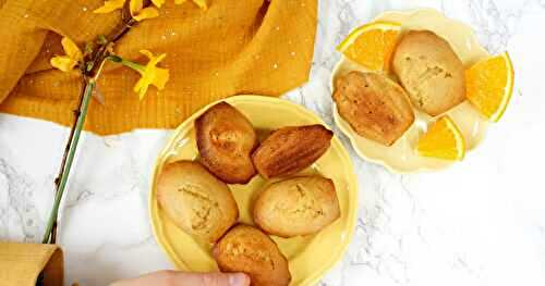 Madeleines au miel et à l'orange (goûter, dessert)