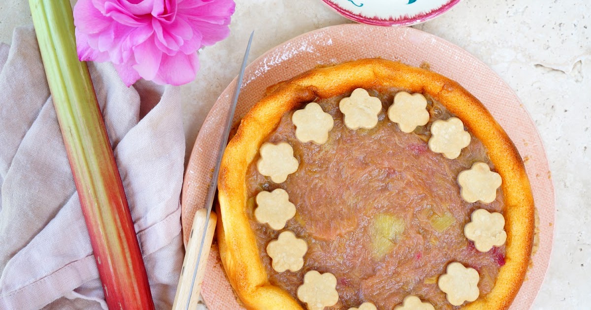 Tarte fromage blanc et rhubarbe (Alsace, tarte, printemps)