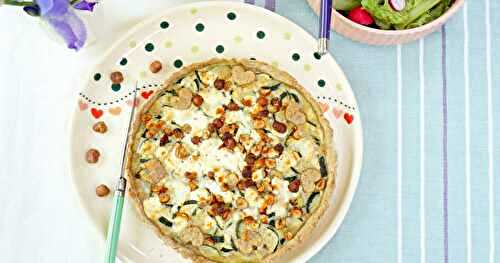 Quiche courgettes, noisettes, feta (quiche, veggie)