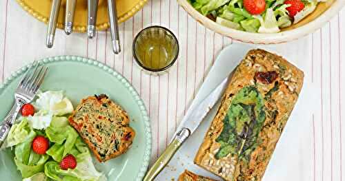 Cake aux épinards et tomates séchées (cake, amap, veggie)
