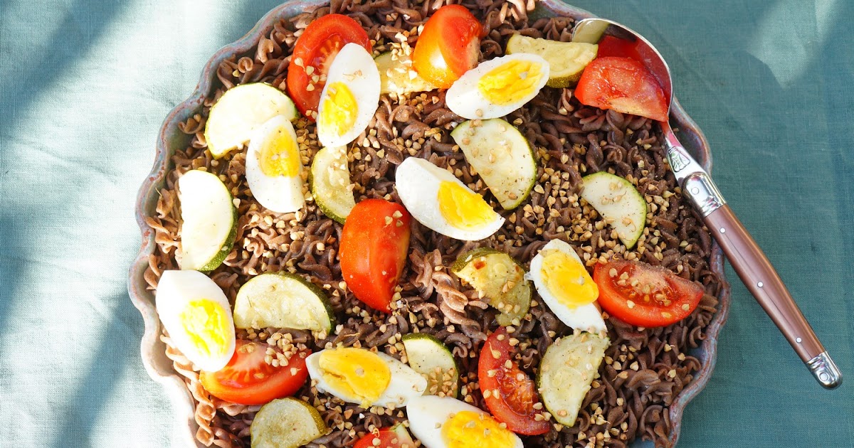 Salade de pâtes au sarrasin (veggie, sans gluten)