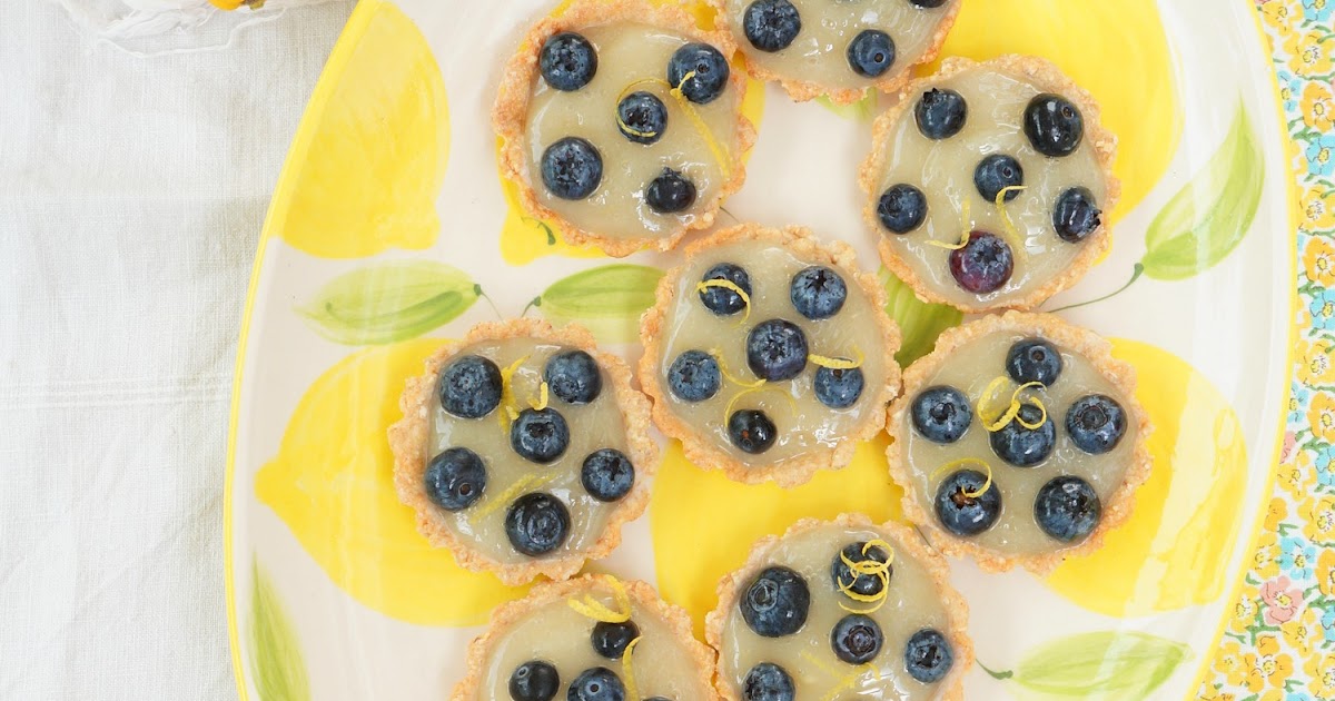 Tartelettes citron, myrtilles (vegan, dessert, goûter)