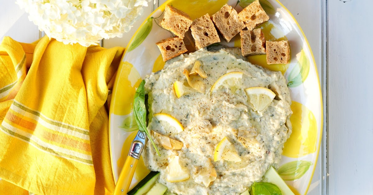 Tartinade haricots blancs, coeurs d'artichaut, courgettes (amap, vegan)