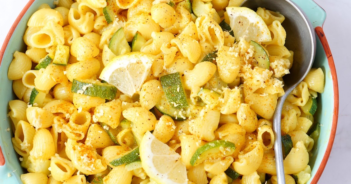 One pot pasta courgettes, coco, curry, gingembre (amap, pâtes, vegan)