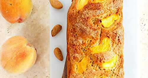 Cake aux pêches (goûter, dessert)