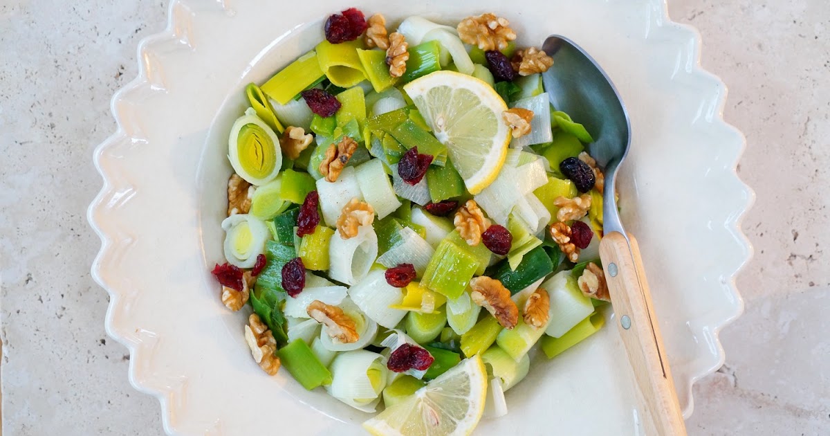 Poireaux vapeur, noix, citron (amap, vegan)