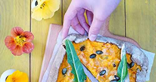 Quiche rustique courge, puntarelle, emmental (quiche, amap, veggie)