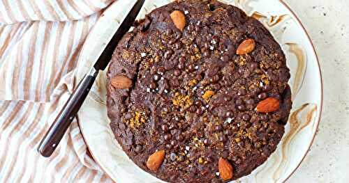 Gâteau chocolat et amandes (vegan, goûter)