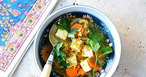 Potage avec plein de bonnes choses dedans ! (amap, vegan, sans gluten)