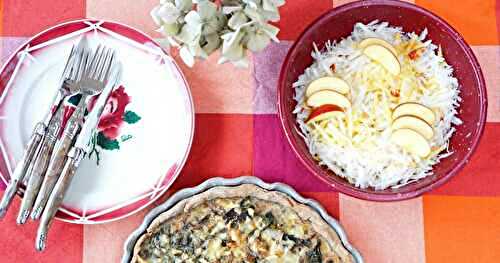 Quiche blettes, purée de noisette, comté (quiche, amap, veggie)