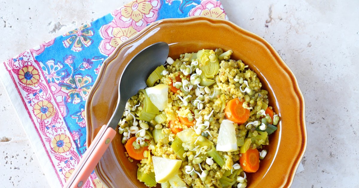 Kitchari poireaux carottes (vegan, amap, sans gluten)