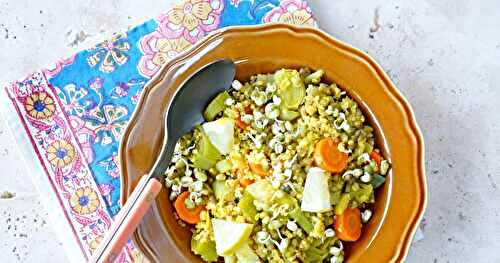 Kitchari poireaux carottes (vegan, amap, sans gluten)
