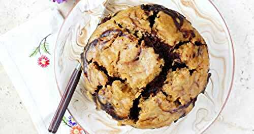 Gâteau marbré cuisson vapeur douce (gâteau, goûter, dessert, vegan)