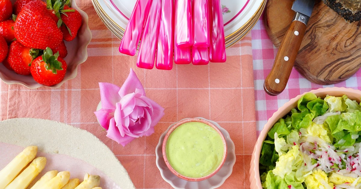Asperges blanches et oeufs mayo à l'huile verte (Alsace, veggie, amap)