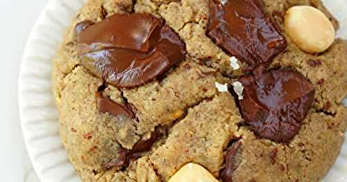 Cookies choco cacahuètes (cookies, sans gluten, vegan, goûter)