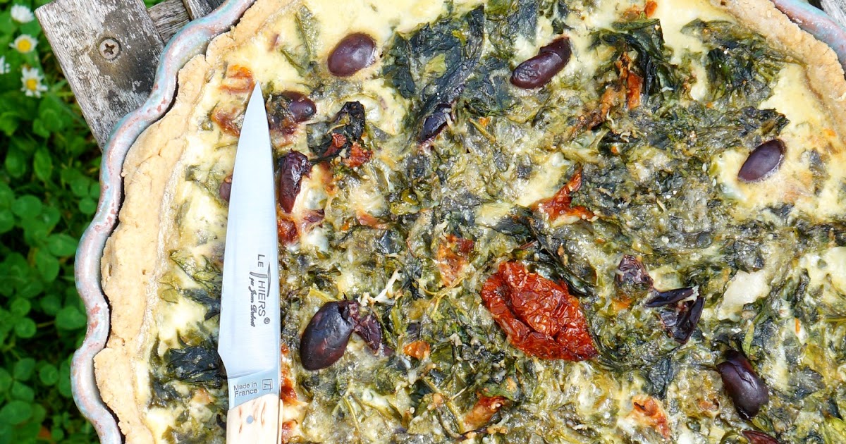 Quiche épinards, olives, tomates séchées, parmesan (quiche, amap, veggie)