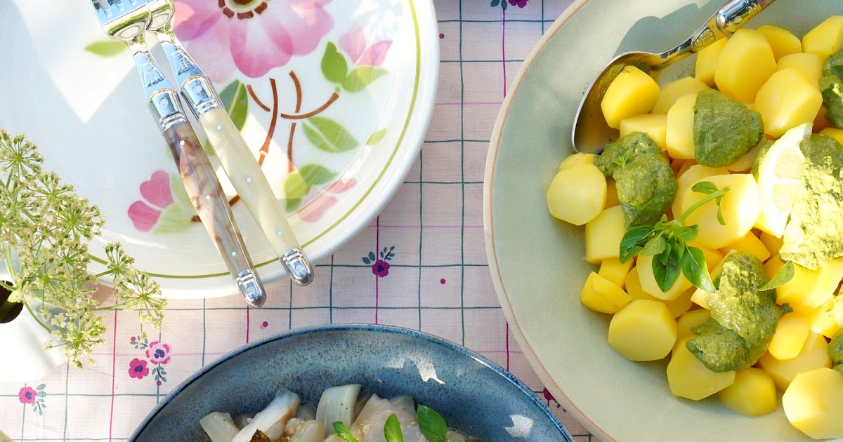 Aubergines-menthe, pommes de terre-basilic, oeufs-estragon (amap, veggie, sans gluten)