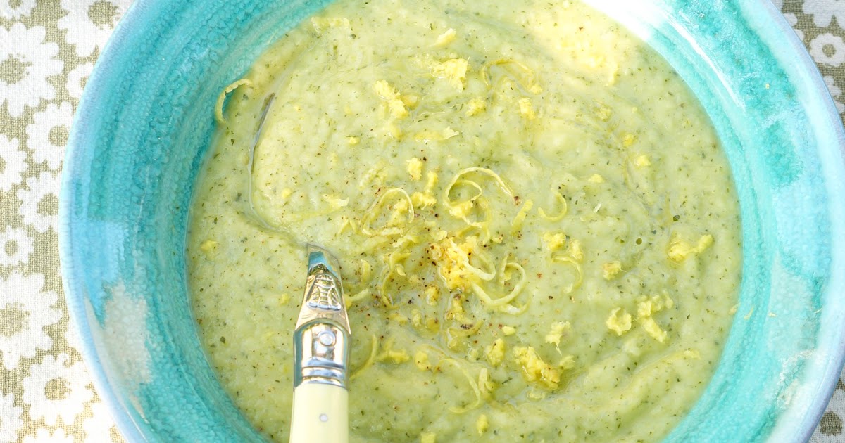 Soupe courgettes, citron, gingembre (amap, soupe, vegan)