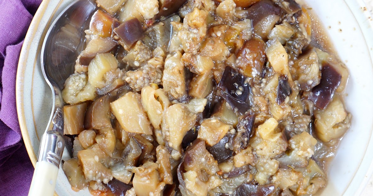 Compotée aubergines et figues (amap, vegan, sans gluten)