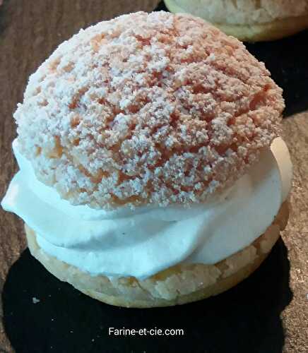 Choux chantilly coeur caramel