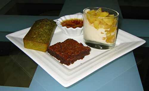 ASSIETTE TRÈS GOURMANDE DE DESSERTS