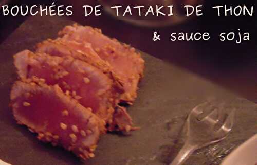 BOUCHÉES DE TATAKI DE THON