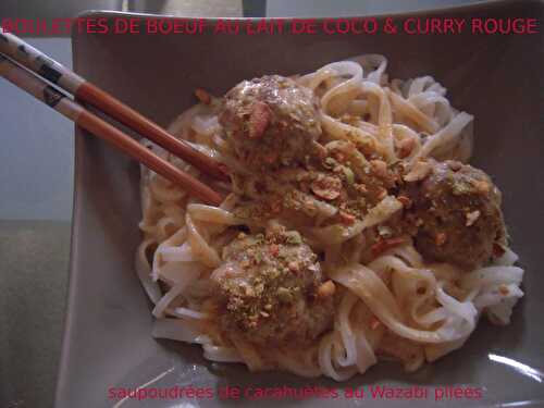 BOULETTES DE BOEUF AU LAIT DE COCO & CURRY