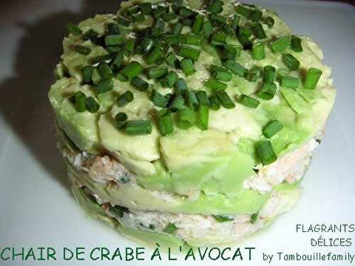 CHAIR DE CRABE A L'AVOCAT