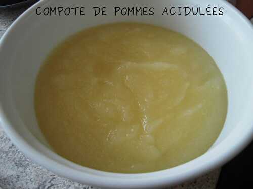 COMPOTE DE POMMES ACIDULÉES (AU THERMOMIX OU PAS)