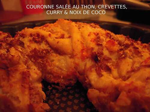 COURONNE SALÉE AU THON, CREVETTES, CURRY & COCO RÂPÉE