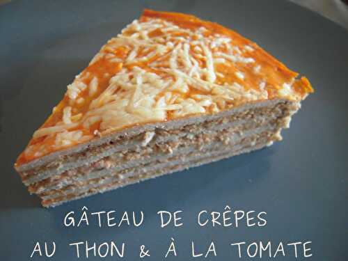 GÂTEAU DE CRÊPES, THON & TOMATE